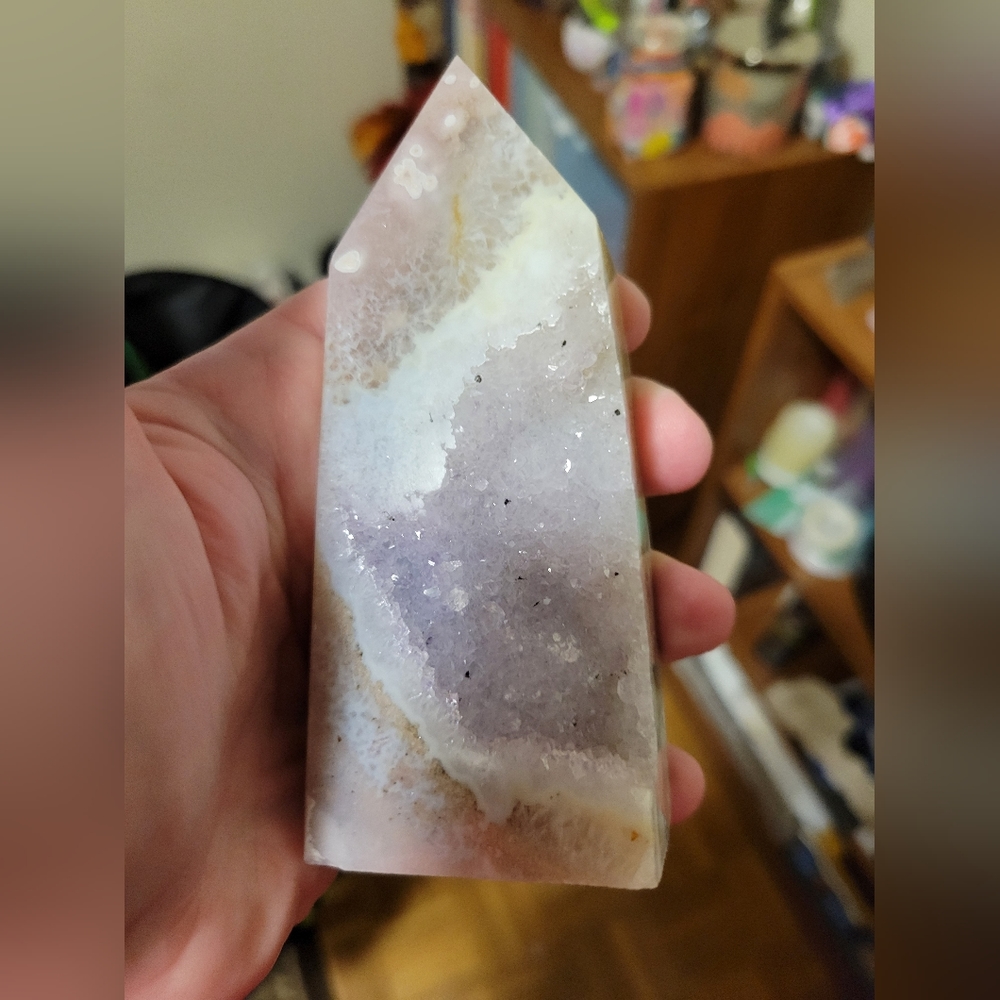 Druzy amethyst tower